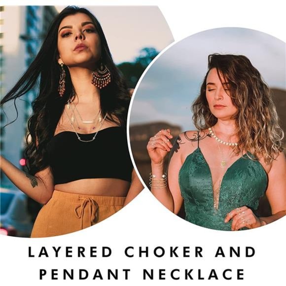 60 Pcs Surfer Wave Strand Bracelet Summer Layered Choker Pendant Necklace - Picture 2 of 7